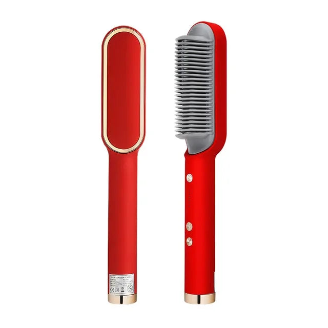 Hair Straightening Hot Brush – Smooth, Shiny Hair in Minutes