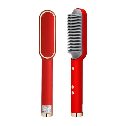 Hair Straightening Hot Brush – Smooth, Shiny Hair in Minutes