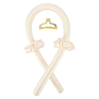 Heatless Curling Iron Headband Set | No-Heat Spiral Curler for Soft, Shiny Curls