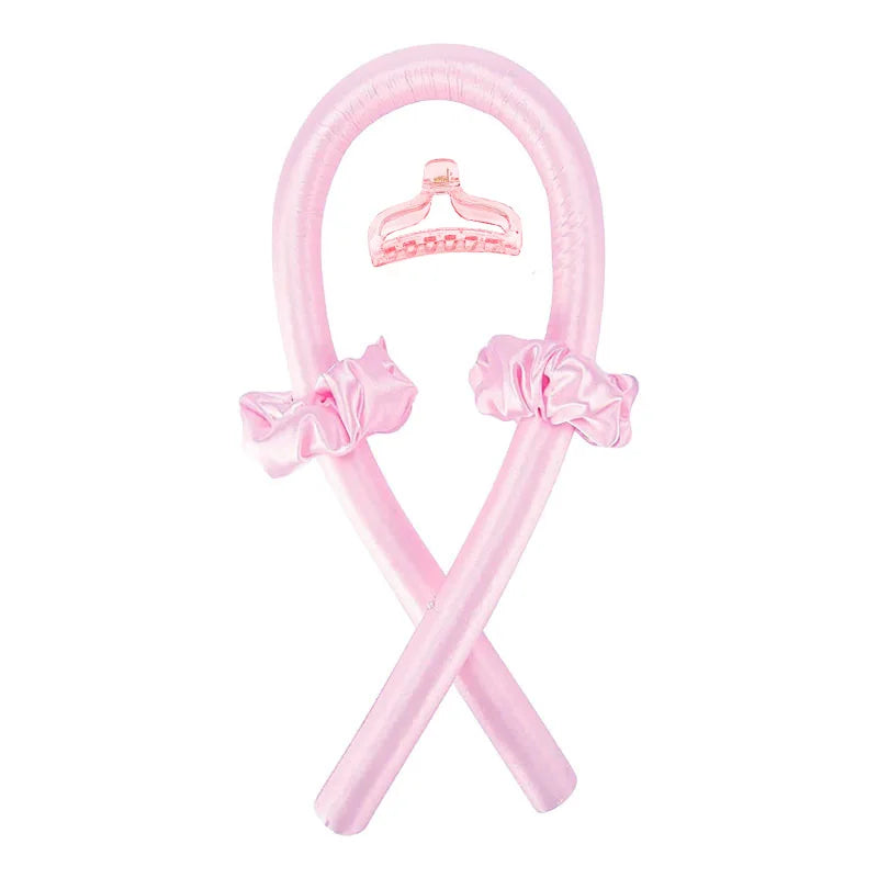 Heatless Curling Iron Headband Set | No-Heat Spiral Curler for Soft, Shiny Curls
