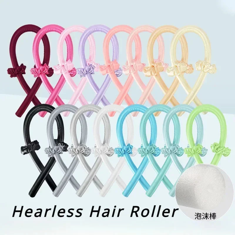 Heatless Curling Iron Headband Set | No-Heat Spiral Curler for Soft, Shiny Curls